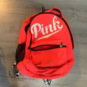 Pink backpack